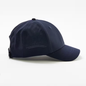 Gorra de Béisbol Unisex de 6 Paneles, Color Sólido, Estilo Casual para Adultos, Uso en las Cuatro Estaciones, Estilo Ajustado, Tela de Sarga Azul Oscuro - Product Image 5