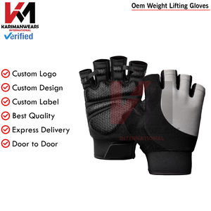 Gants de musculation personnalisés avec logo, rembourrage résistant aux chocs pour l'entraînement en salle de sport industrielle, vente en gros en usine - Product Image 2