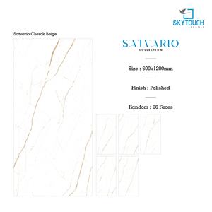 กระเบื้องปูพื้นและผนังพอร์ซเลนเคลือบเงาขนาด 600x1200 มม. พร้อมระบบติดตั้งแบบคลิกล็อค ป้องกันการลื่น ดีไซน์ทันสมัย สำหรับใช้ในบ้านและเชิงพาณิชย์ - Product Image 3