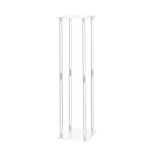 10 Pezzi Colonne Acriliche da 31,5 Pollici per Fiori, Espositori Floreali Cilindrici Cubici per Matrimoni, Supporti Floreali per Matrimoni - Product Image 1