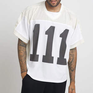 T-shirt en maille tricoté pour homme, coupe ajustée, personnalisable pour équipe de football américain, par le fabricant - Product Image 5