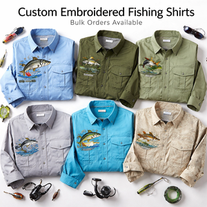 Camisetas de Pesca Bordadas Personalizadas - Pedidos al por Mayor Disponibles de Proveedor Mayorista OEM - Product Image 5