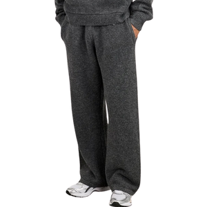 Conjunto Deportivo Informal de Dos Piezas para Hombre: Sudadera con Capucha Holgada y Bolsillo Canguro y Pantalones de Pierna Recta con Dobladillo Abierto y Cintura Elástica - Product Image 5