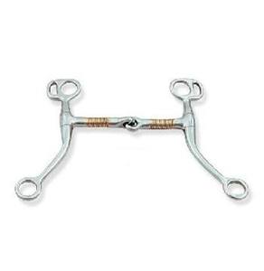 ดอกลูกกลิ้งทองแดงปากแบบตะวันตก Tom Thumb bit-เหล็กสแตนเลสทนทานสำหรับการขี่ม้าตะวันตกและการฝึก - Product Image 3