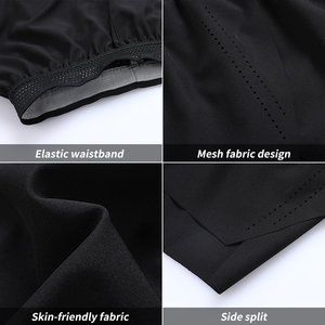 Pantalones Cortos Deportivos para Hombre, de Secado Rápido, Transpirables, con Forro de Malla, Cintura Media, Ajuste Elástico, Color Sólido, para Entrenamiento y Yoga - Product Image 5