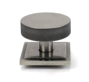 Boutons de placard modernes en laiton moulé gris de forme ronde, durables, classiques et modernes pour les intérieurs de chambre à coucher - Product Image 1