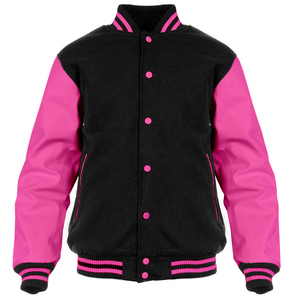 Veste universitaire personnalisée de qualité supérieure pour hommes, en laine et cuir, avec broderie personnalisée - Product Image 3