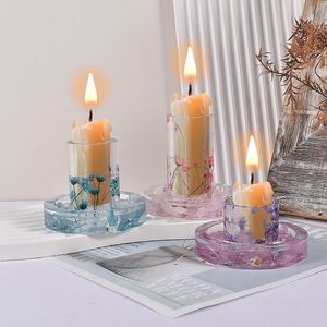 Elegant Epoxy Resin <b>Candle</b> <b>Holder</b> Premium Handmade Craft For Interior Styling And Event Decoration - Product Image 2