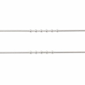 925 Sterling Silver Minimalist Beaded Chain <b>Anklet</b> for Women Dainty Everyday Jewelry Daily Wear Gift High Polish Finish Fine Ank - Product Image 4
