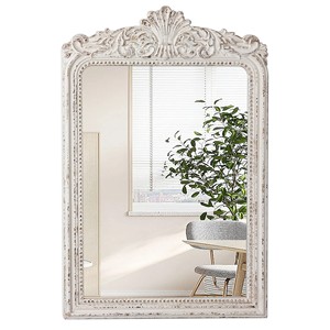 Chic Retro Style Wooden <b>Wall</b> <b>Mirror</b> with Colorful Accents - Product Image 3