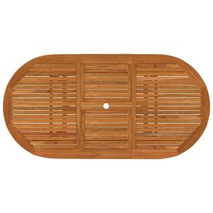 Tavolo da giardino in legno massello eucalipto tavolo esterno 78.7 "x 39.4" x 29.5" - Product Image 4