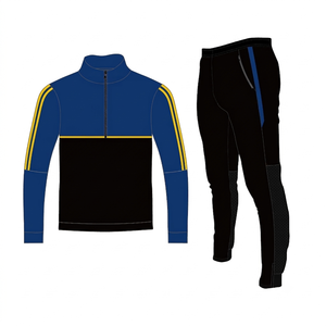 Veste de survêtement d'entraînement à manches longues pour homme, respirante, légère, à capuche et avec cordon de serrage, 100 % coton, pour football/soccer, vente en gros - Product Image 6