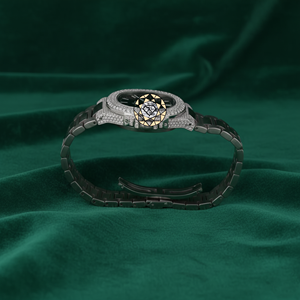 Reloj de Diamantes Moissanite Totalmente Cubierto de Diamantes para Hombre, Color D VVS1, Aprobado por el Probador de Diamantes, Reloj Automático de Acero Inoxidable - Product Image 4