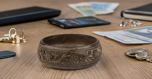 Moderna Tazón de Madera Tallada Pulida Ecológica para Servir Alimentos, Tamaño Personalizable y Forma Redonda, Venta al por Mayor a Bajo Costo - Product Image 3