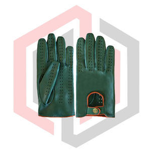Gants de conduite classiques en cuir pour femmes et hommes, vente en gros, OEM personnalisable, antidérapants, sans silicone, anti-coupure - Product Image 1