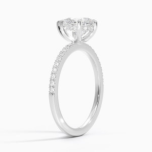 Bague BOJ 084 en argent 925, sertie de diamants solitaires taille poire, 2 carats, couleur D, VVS1, moissanite certifiée GRA, prix bas, en solde - Product Image 2