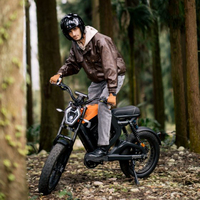 Moto électrique Unigogo Bolyga avec application GPS Bluetooth, batterie 750W 48V 25Ah, pneus larges 20x4.0, scooter électrique intelligent