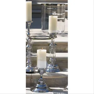 Porte-bougie en métal de luxe fait à la main, décoration élégante pour la maison, porte-bougie de luxe Zahid Exports, base ovale, décoration de la maison, cadeau unique - Product Image 3