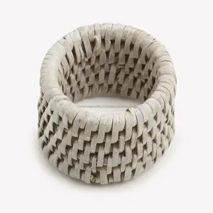 Anillo de Servilleta de Boda de Bambú Hermoso, Materiales Naturales, Decoración de Mesa de Comedor Hecha a Mano, OEM al por Mayor, Sostenible y Duradero, Vietnam - Product Image 5