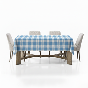 Cotton Checkered Pattern <b>Tablecloth</b> Soft & <b>Washable</b> Plaid Table Cover for Kitchen Coffee Table & Picnic Use - Product Image 3