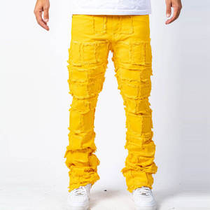 Jeans en denim de coton à jambes larges pour femmes, tissu doux, coupe décontractée confortable, léger, streetwear, vêtements décontractés pour tous les jours, OEM - Product Image 6