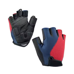 Perfectionists Half Finger Cycling Gloves Black Textile Weaving Non-Slip Pull Closure Polyurethane Coated Racing Gloves Animal - Product Image 3
