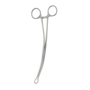 Pinzas Tenaculum Schroeder de 25 cm, Curvas, de Acero Inoxidable, Reutilizables, Instrumento Quirúrgico Ginecológico Manual, Suministro Hospitalario - Product Image 2