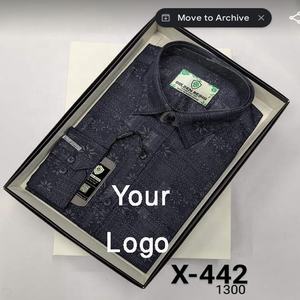 Chemise en coton biologique à manches longues respirante, coupe ajustée, décontractée et formelle pour homme, logo personnalisé OEM de haute qualité, exportée en grande quantité, BD - Product Image 1