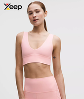 XEEP Soutien-gorge de sport pour femme de haute qualité XC-SB-152, uni, simple, respirant, bretelles réglables, coussinets amovibles, maintien élevé, séchage rapide