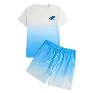 Conjunto de pantalones cortos deportivos para hombre, ajuste cómodo y flexible, adecuado para gimnasio, correr, hacer ejercicio, actividades de verano o uso diario informal - Product Image 2