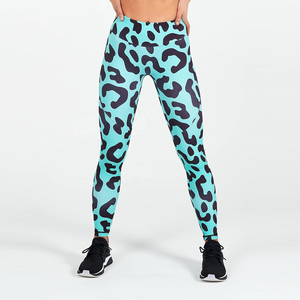 Leggings taille haute à imprimé léopard, longueur intégrale, extensibles, respirants, pantalons de sport pour femmes - Product Image 5