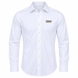 IOTA Collars Co <b>White</b> Apex Performance Spring Dress <b>Shirt</b> <b>Men's</b> <b>Long</b> <b>Sleeve</b> Button Greek Fraternity Formal Business Casual - Product Image 3