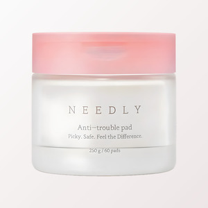 แผ่นมาส์กหน้า NEEDLY Anti-Trouble Pad 250 กรัม 60 แผ่น น้ำมันมะกอก โทนเนอร์บำรุงผิว ผลิตในเกาหลี สีขาว - Product Image 3