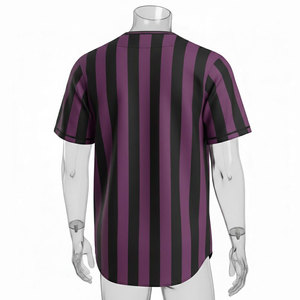 Custom Sublimation <b>Baseball</b> Jersey Latest Design Your Own Button Team Uniform Breathable Quick Dry 100% Polyester Anti-Bacterial - Product Image 3