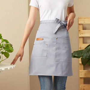 Custom Design Logo Canvas Sleeveless Waist <b>Apron</b> with 1-4 Pockets Washable Classic Style for Kitchen <b>Work</b> - Product Image 4