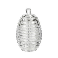 Pot à miel en acrylique transparent avec louche et pot Utilisation durable en cuisine de style classique
