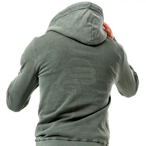 ชุดวอร์มแฟชั่นสีพื้นสำหรับผู้ชาย ผลิตในปากีสถาน ล้างสีแบบแอซิดวอช เหมาะสำหรับใส่ในฤดูหนาว - Product Image 3