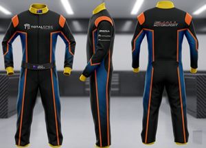 ชุดแข่งรถคาร์ท / ชุดคาร์ท / ชุดคาร์ทพิมพ์ลายด้วยความร้อน / ชุดโกคาร์ท / ชุดคาร์ทแบบสั่งทำพิเศษ - ผ้าคอร์ดูร่าไนลอนกันลม - Product Image 5