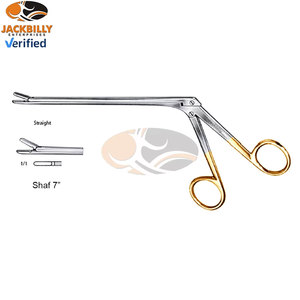 JACKBILLY High Quality 7 Inch Surgical Orthopedic Neurosurgical Intervertebral Disc Rongeur Manual Straight 2 X 10mm <b>Bite</b> Shaft - Product Image 5
