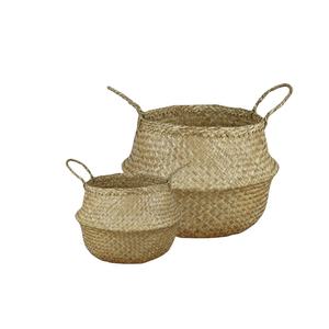 Discover Eco-Friendly Elegance: Vietnamese SEAGRASS BELLY <b>BASKETS</b> for Sustainable Storage Solutions Plants Pot Home Decor - Product Image 1