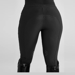 High Quality 4-way Stretch Horse Riding Breeches Leggings Tights <b>Equestrian</b> Wear Pants on Technical Fabric with Soft Feel - Product Image 3