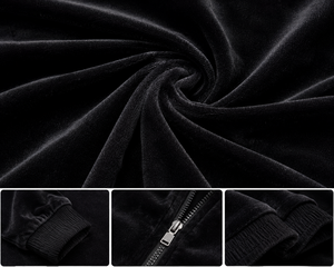 เสื้อแจ็คเก็ตกำมะหยี่สีดำแบบ unisex ของ Fifth Gear International ทรงหลวม สวมใส่สบาย เหมาะสำหรับฤดูหนาว มีกระเป๋าข้าง สีขาว - Product Image 5