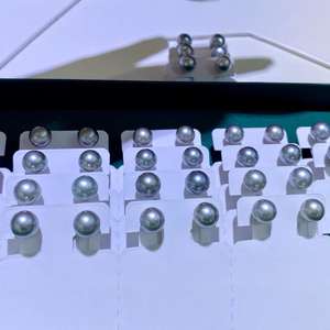 Manufacturer Wholesale 18K Gold-Plated <b>Fine</b> <b>Stud</b> <b>Earrings</b> 9-10MM Natural Concentrated Gold Bead Nearly Flawless Earlobe Jewelry - Product Image 4