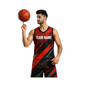 Hot verkopende op maat gemaakte ademende plus size zomer basketbaluniform teamkleding 100% polyester heren basketbaluniform set - Product Image 6