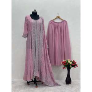 ชุดเสื้อปักลายสวยงามของผู้หญิงชุดปาร์ตี้ sharara และ dupatta - Product Image 2