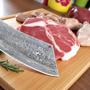 Cuchillo de Cocina A&M Enterprises, Hecho a Mano, de Acero de Damasco, con Punta de Gota, Mango de Madera, Personalizable OEM, Cuchillos Profesionales - Product Image 3