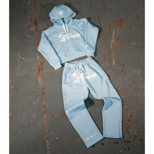 Conjunto Deportivo Holgado de 2 Piezas para Hombre, Sudadera con Capucha y Pantalones Deportivos de Algodón, Estilo Casual para Deportes, Gimnasio y Ropa Urbana - Product Image 6