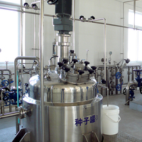 5-30000L acier inoxydable Double veste navire bactéries vaccins équipement de Production PLC contrôlé pompe cuve de Fermentation pour