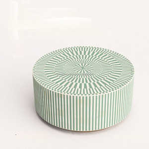 Table basse indienne de qualité supérieure en incrustation d'os faite à la main pour salon et hôtel PAR Royal Decore Mart - Product Image 3