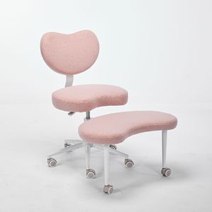 Sedia da Meditazione con Ruote e Design a Gambe Incrociate, Adatta per ADHD, Supporto Lombare Regolabile, Girevole - Product Image 5
